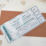 Personalized Foil Concert Ticket | Custom Music Gift - Foil Ticket