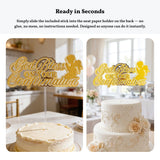 Confirmation Cake Topper, God Bless On Your Confirmation Gold Glitter with Angel - Cake Topper - Printarelle