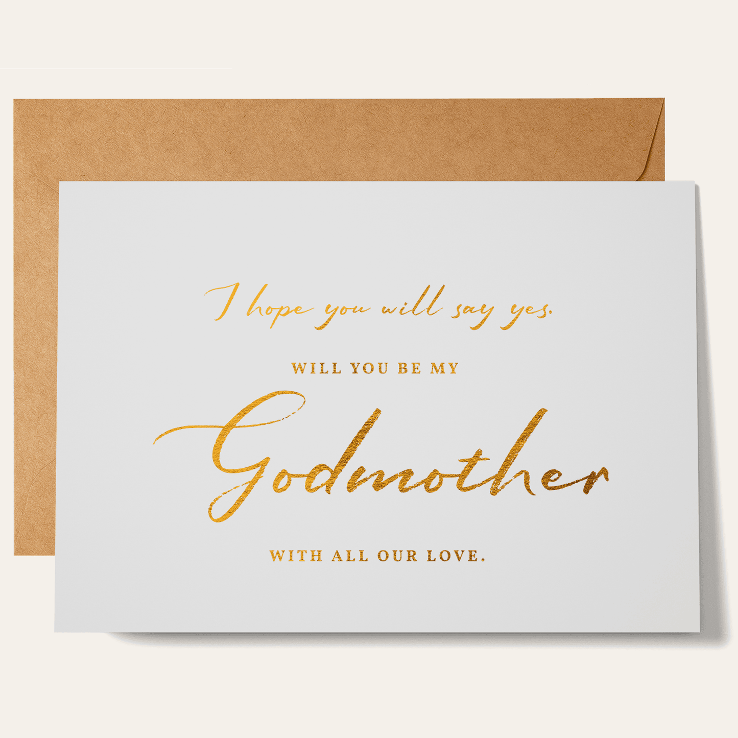 Will You Be My Godfather / Godmother Proposal Card - Greeting Card - Printarelle