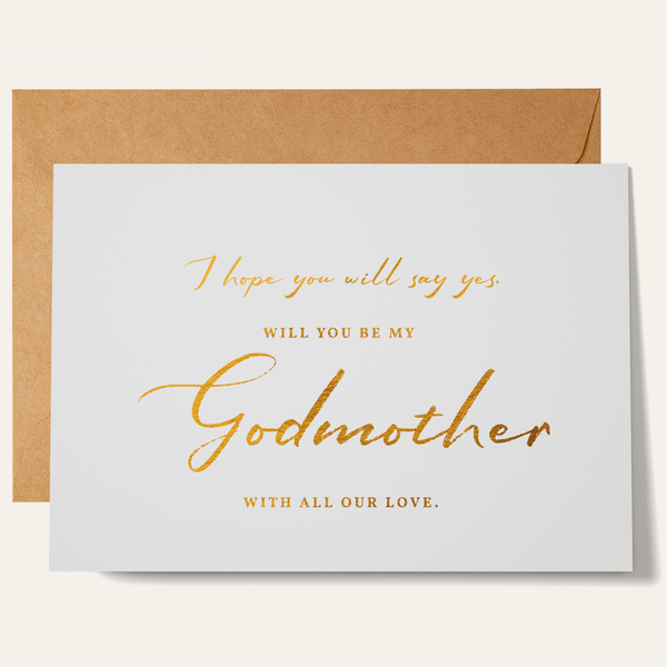 Will You Be My Godfather / Godmother Proposal Card - Greeting Card - Printarelle