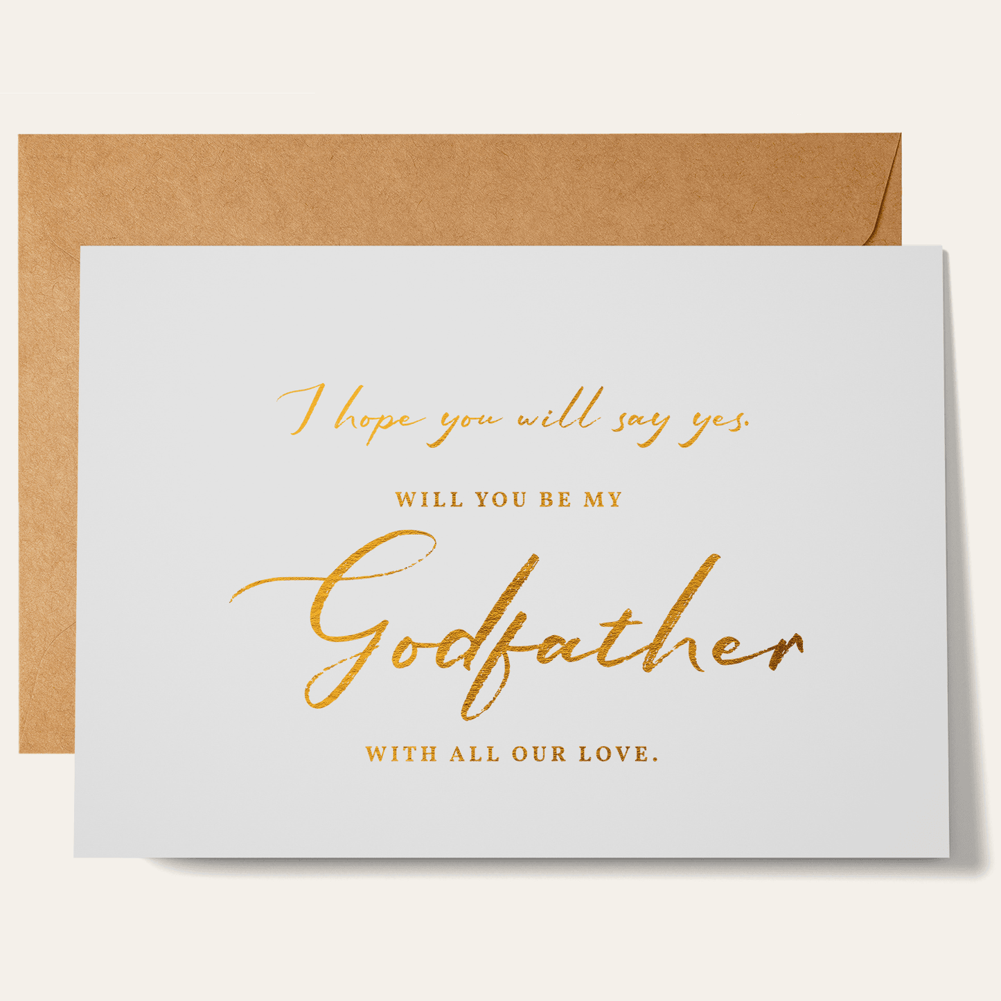Will You Be My Godfather / Godmother Proposal Card - Greeting Card - Printarelle