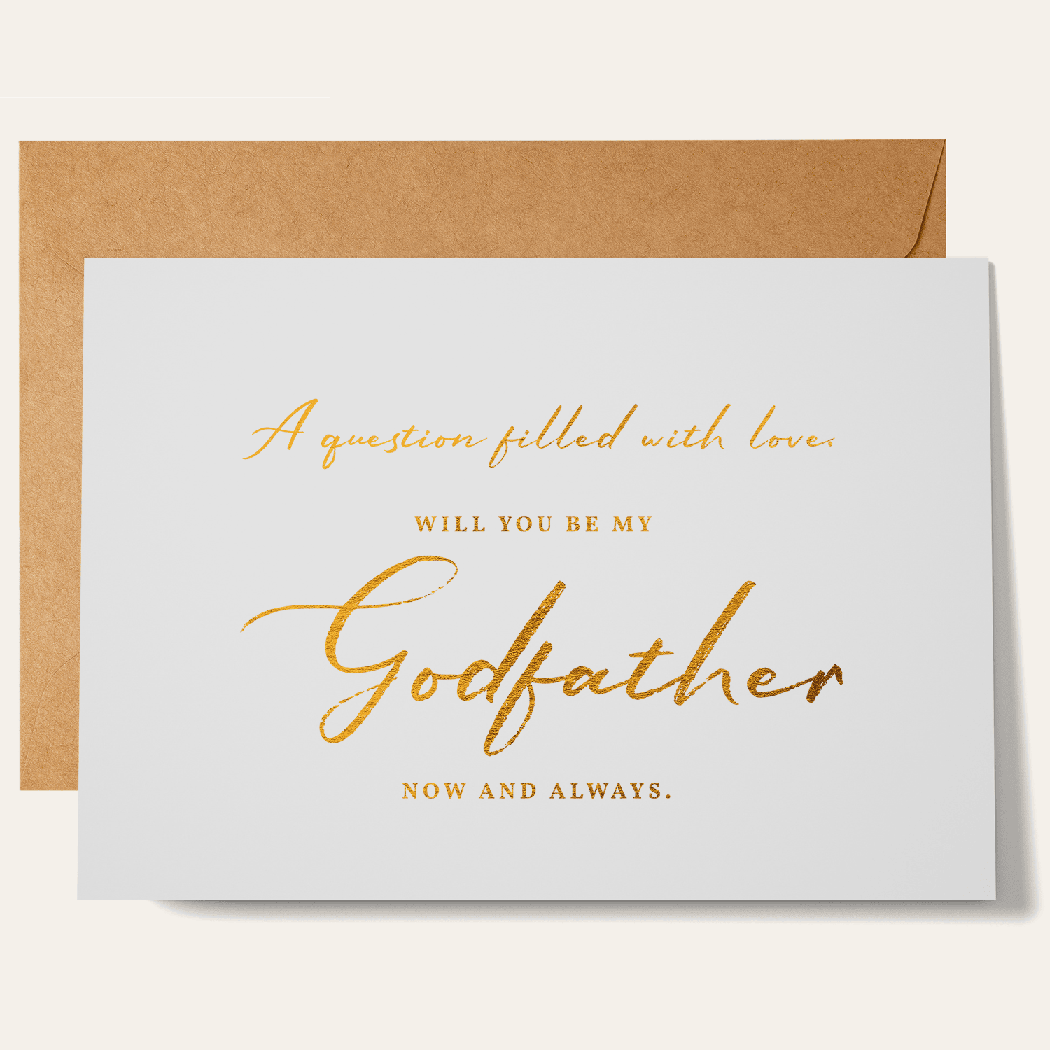 Godparent Proposal Card | Godmother or Godfather Option - Greeting Card - Printarelle