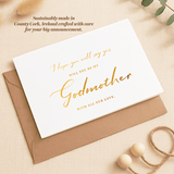 Will You Be My Godfather / Godmother Proposal Card - Greeting Card - Printarelle