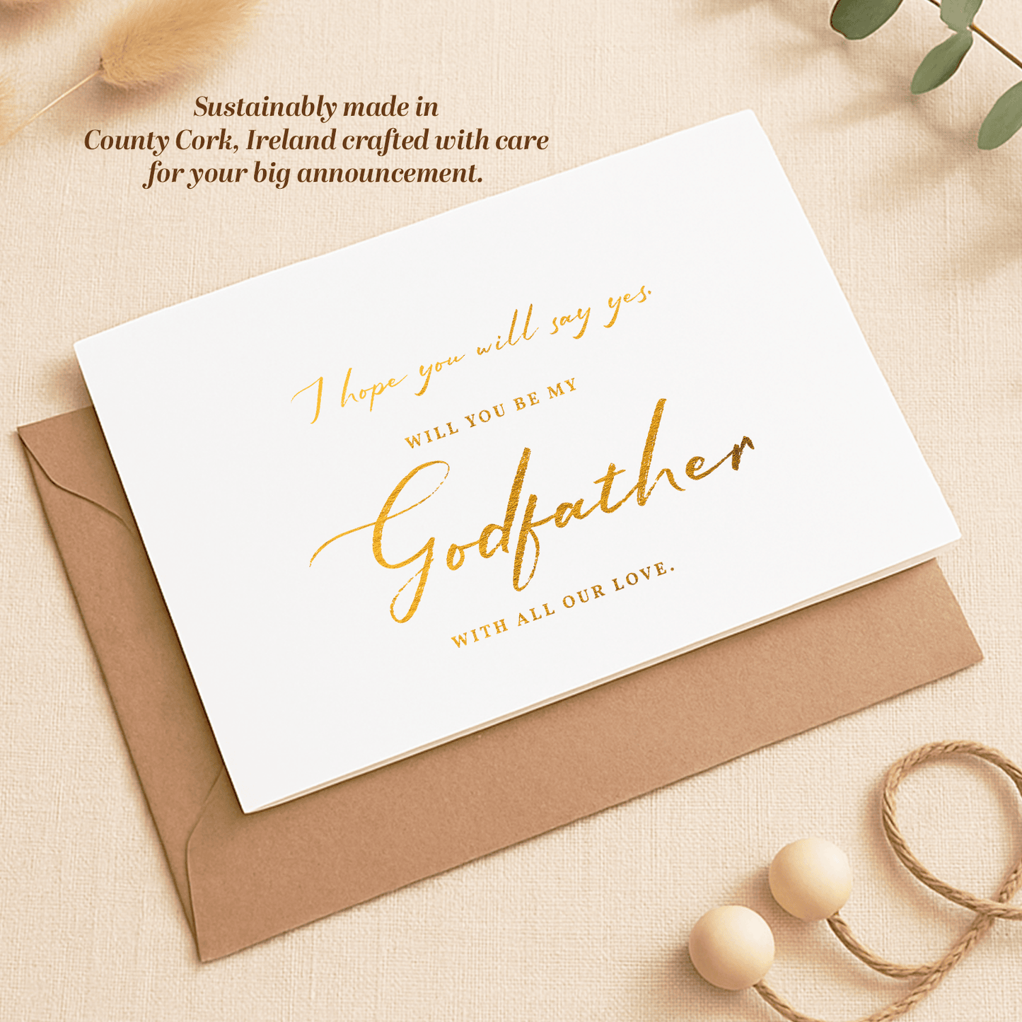Will You Be My Godfather / Godmother Proposal Card - Greeting Card - Printarelle