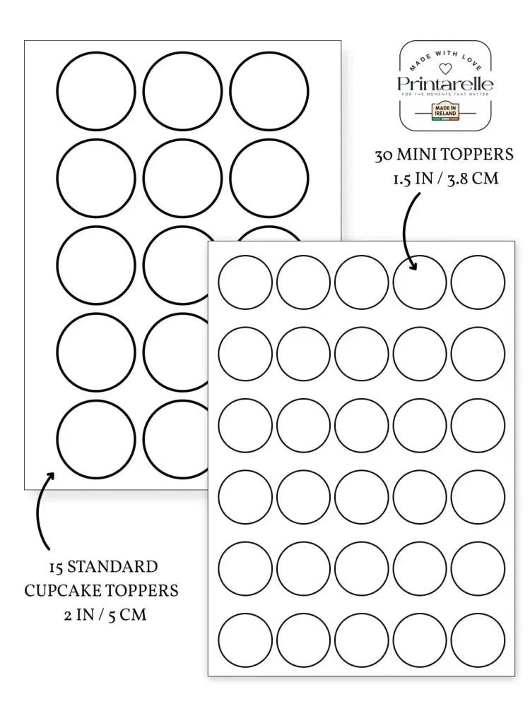 Printable construction 4th birthday cupcake toppers in black outline on white icing sheet with two sizes for decorating cupcakes
