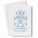 Handmade - Greeting Card - Irish Claddagh Wedding Card – Croí Amháin | Ireland