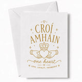 Handmade - Greeting Card - Irish Claddagh Wedding Card – Croí Amháin | Ireland