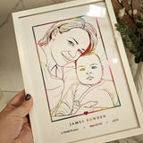 Custom A4 Foiled Print - Choose Your Foil Color - Personalized Prints - Printarelle