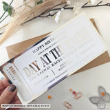 Day at the Races – Personalised Birthday Foil Ticket Gift - experience gifts, foil ticket, foil tickets, races foil