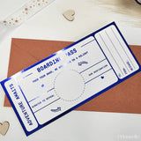 Holiday Reveal Custom Scratch-Off Boarding Pass - Foil Ticket
