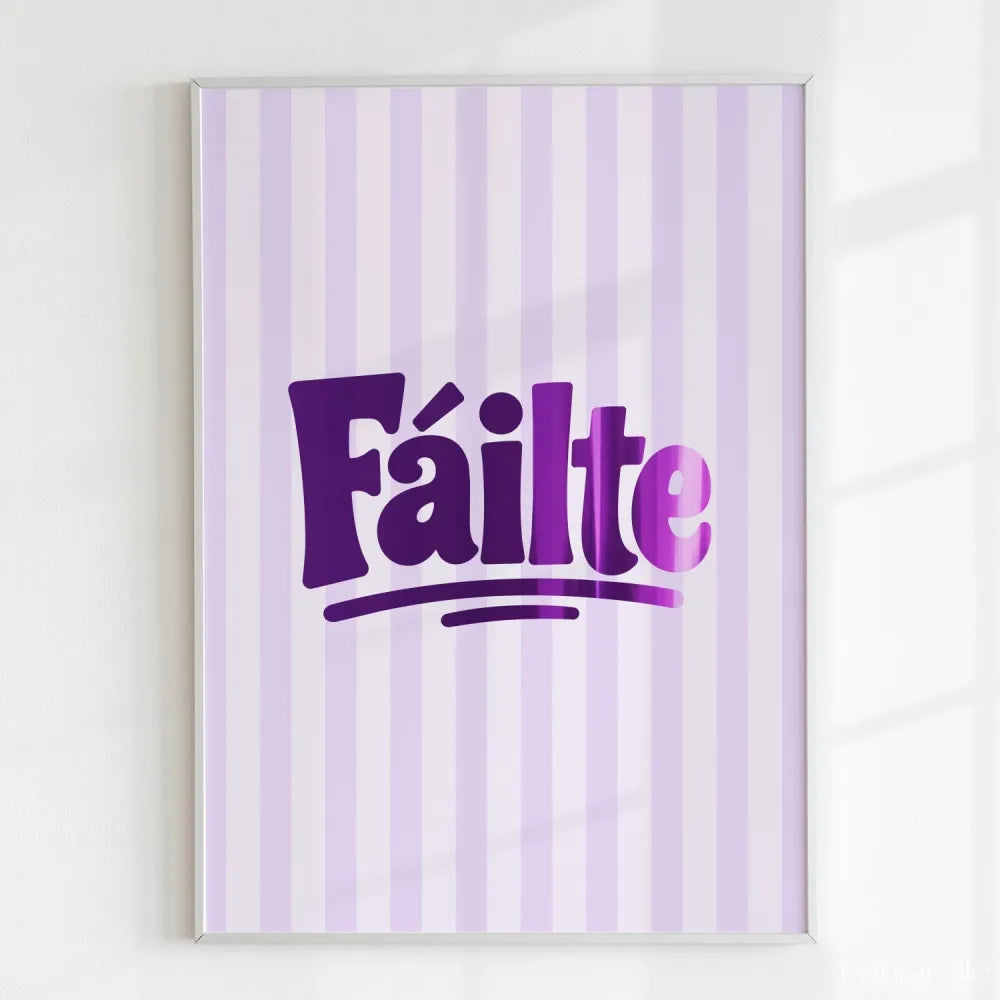 Handmade - Print - Fáilte Irish Print – Welcome Minimal Wall Art Ireland