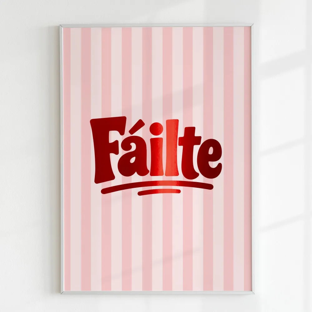 Handmade - Print - Fáilte Irish Print – Welcome Minimal Wall Art Ireland
