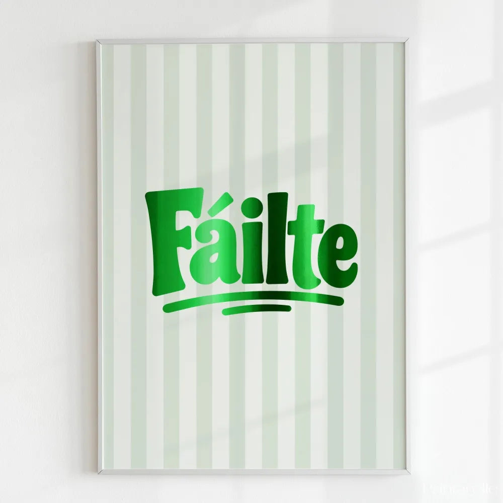 Handmade - Print - Fáilte Irish Print – Welcome Minimal Wall Art Ireland