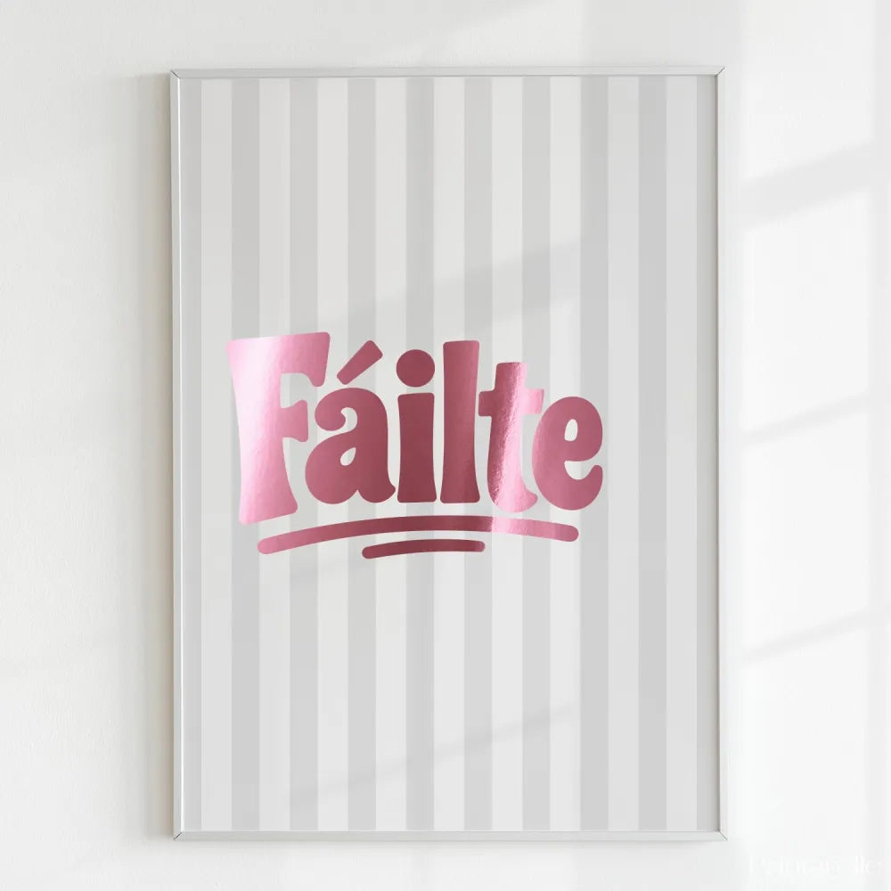 Handmade - Print - Fáilte Irish Print – Welcome Minimal Wall Art Ireland