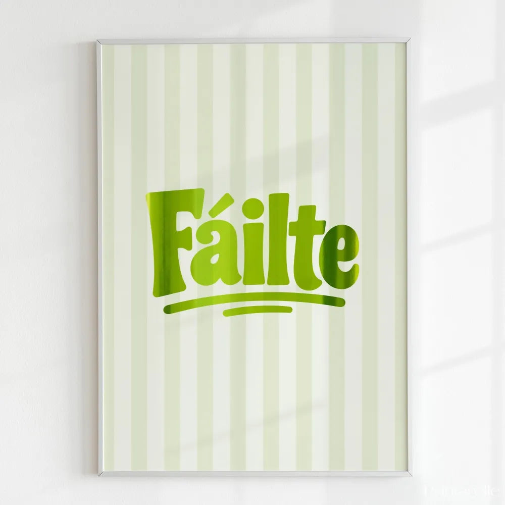 Handmade - Print - Fáilte Irish Print – Welcome Minimal Wall Art Ireland