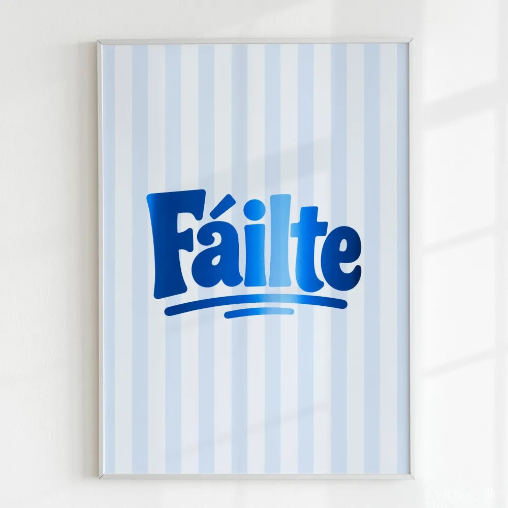 Handmade - Print - Fáilte Irish Print – Welcome Minimal Wall Art Ireland