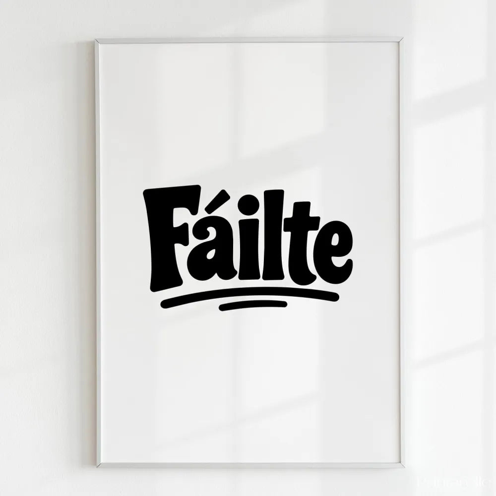 Handmade - Print - Fáilte Irish Print – Welcome Minimal Wall Art Ireland