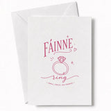Handmade - Greeting Card - Irish Language Ring Wedding Card – Fáinne | Ireland