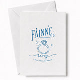 Handmade - Greeting Card - Irish Language Ring Wedding Card – Fáinne | Ireland
