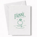 Handmade - Greeting Card - Irish Language Ring Wedding Card – Fáinne | Ireland