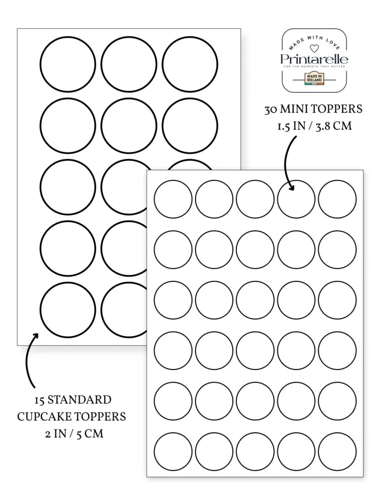 Printable icing sheet of 30 mini racing car cupcake toppers with clean black outlines on white paper, 1.5 inch circles