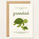 Designed to tug on all the heartstrings, this Father’s Day card for Grandad features a sweet turtle duo, one wise