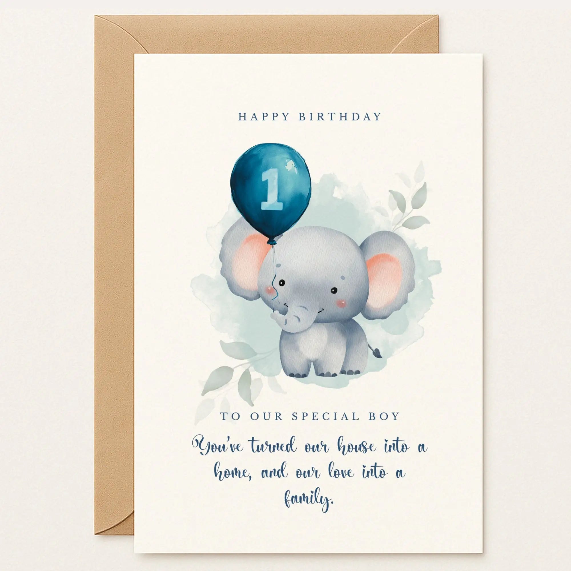First Birthday Card – “To Our Special Boy” - Greeting Card