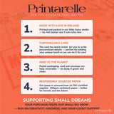 Printarelle greeting cards for the moments that matter – custom foil tickets, birthday cards, and surprise reveals