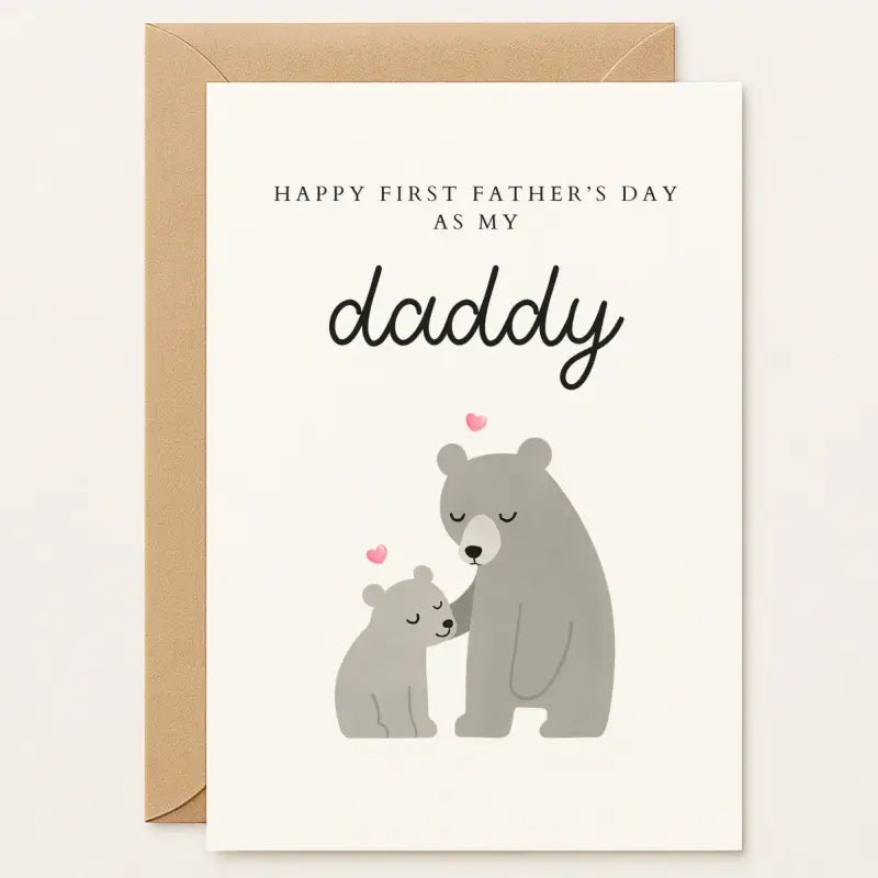 This heart-melting First Father’s Day card captures the beautiful bond between new dads and their babies. The soft