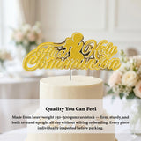 First Holy Communion Cake Topper, Gold Glitter Script with Praying Child - Cake Topper - Printarelle