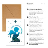 First Holy Communion Card - Praying Child Foil - Greeting Card - Printarelle