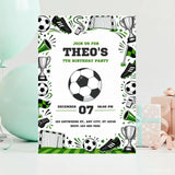 Football Birthday Party Invitation | Classic Sketch Style - birthday party, football birthday party, football birthday,