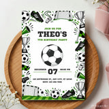 Football Birthday Party Invitation | Classic Sketch Style - birthday party, football birthday party, football birthday,