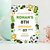 Football Birthday Party Invitation | Kawaii Stars & Trophies - football birthday, football birthday party, birthday