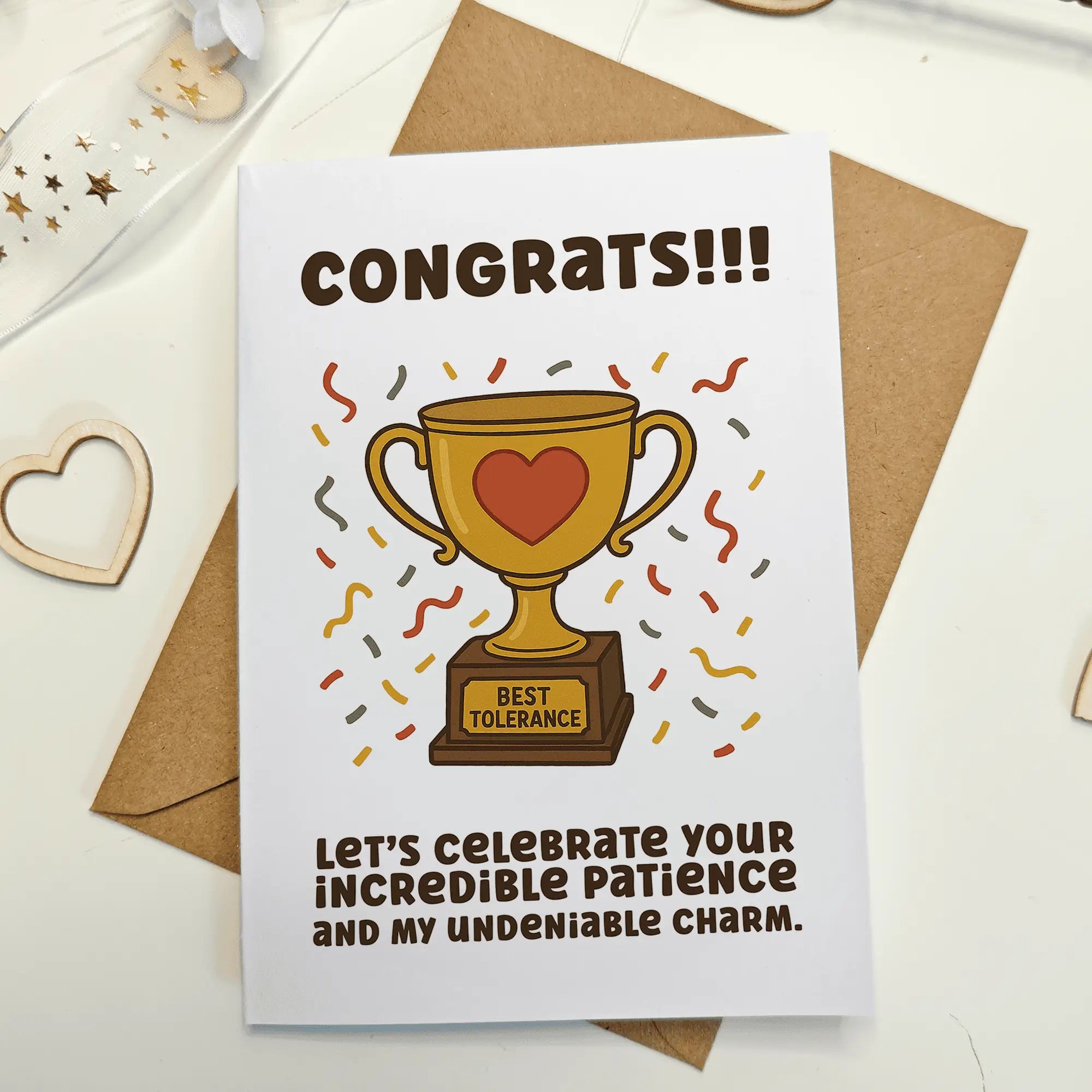 Funny Congratulations Card for Partner or Friend - Greeting Card