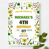 GAA Hurling Birthday Party Invitation | Irish Sports Theme - birthday party, hurling birthday party, hurling birthday,