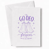 Handmade - Greeting Card - Irish Wedding Card Go Deo Forever Two Brides | Ireland