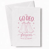 Handmade - Greeting Card - Irish Wedding Card Go Deo Forever Two Brides | Ireland