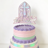 Handmade Cake Topper | Printarelle | The pink version of our most architectural topper, and it is stunning. Handcrafted