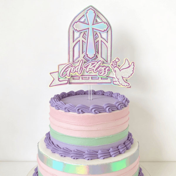 Handmade Cake Topper | Printarelle | The pink version of our most architectural topper, and it is stunning. Handcrafted
