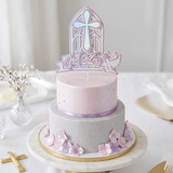 Handmade Cake Topper | Printarelle | The pink version of our most architectural topper, and it is stunning. Handcrafted