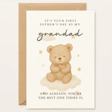 Celebrating a first Father’s Day as a grandad is a big deal, and this cuddly bear card by Printarelle makes it even