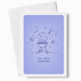 Crown him king of the grill with this brilliant card for the dad who takes barbecue very seriously. A bold line art