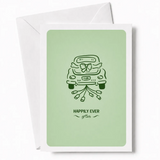 Happily Ever After | Wedding Car Greeting Card - wedding car, wedding card, illustrated vintage, car decorated, tin cans