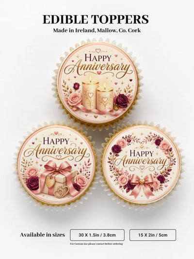 Anniversary Cupcake Toppers