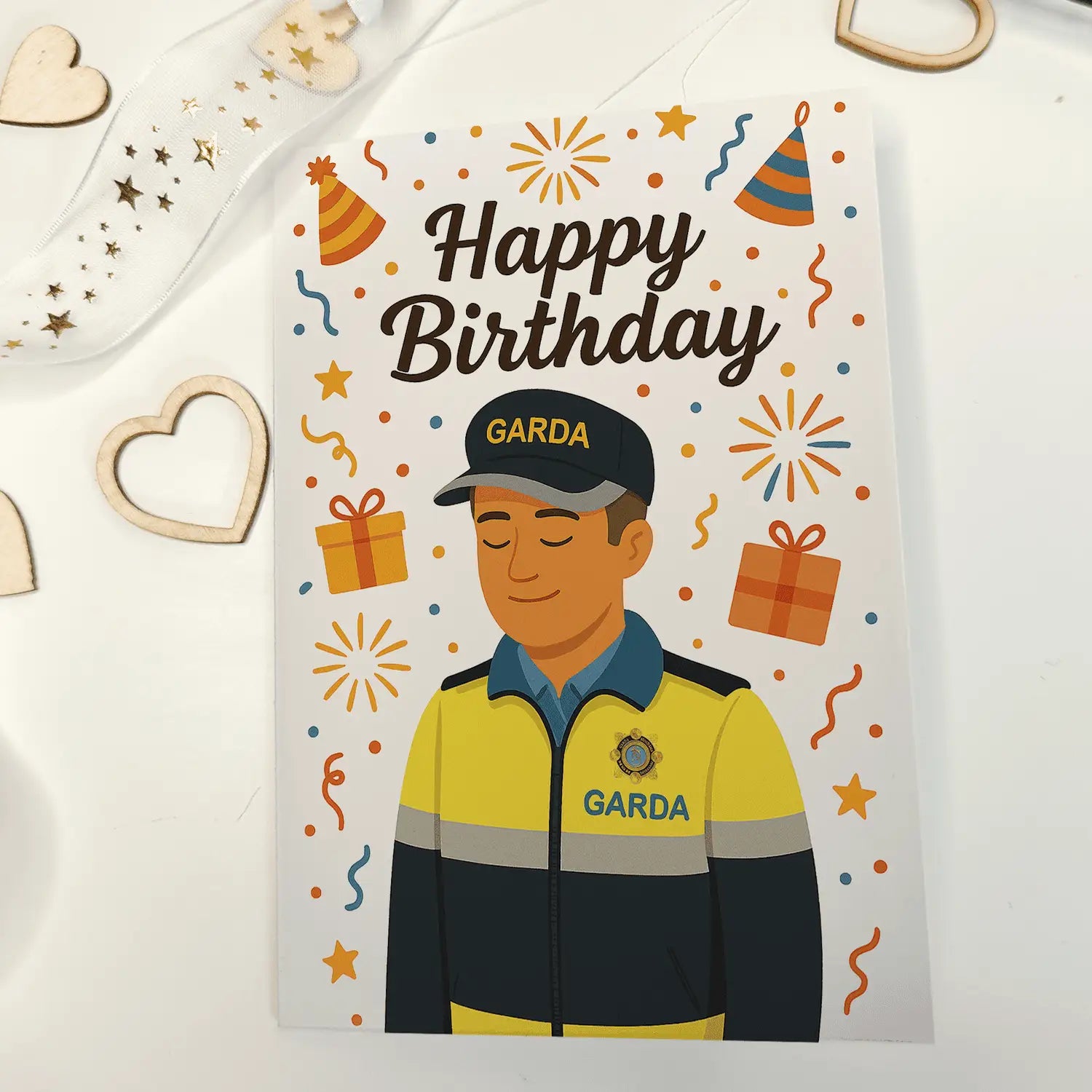 Happy Birthday Garda Síochána Officer - Greeting Card