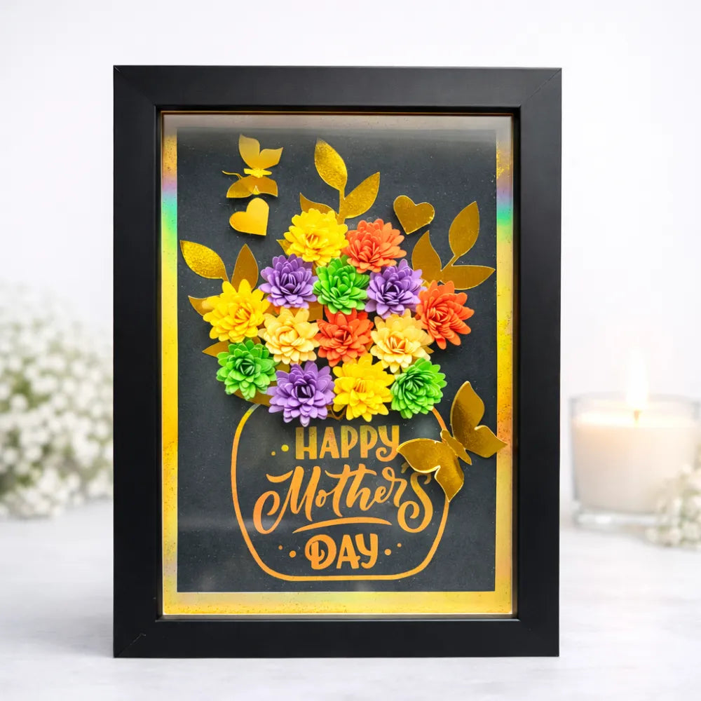 Happy Mother’s Day Shadow Box Frame - Handmade in Ireland - Shadow Box Frame - Printarelle