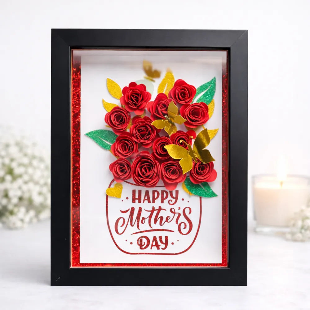 Happy Mother’s Day Shadow Box Frame - Handmade in Ireland - Shadow Box Frame - Printarelle