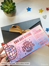Harry Styles Foil Ticket | Personalised Keepsake Gift - harry styles, foil ticket, harry styles foil, styles foil