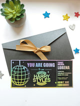 Harry Styles Foil Ticket | Personalised Concert Reveal - Foil Ticket - Printarelle